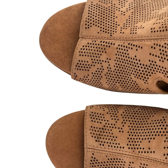 Vince Camuto Leather Detailed Heel Sandals – Dachelle Color Brick Size 9 Medium - Picture 11 of 15